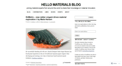 Desktop Screenshot of hellomaterialsblog.com